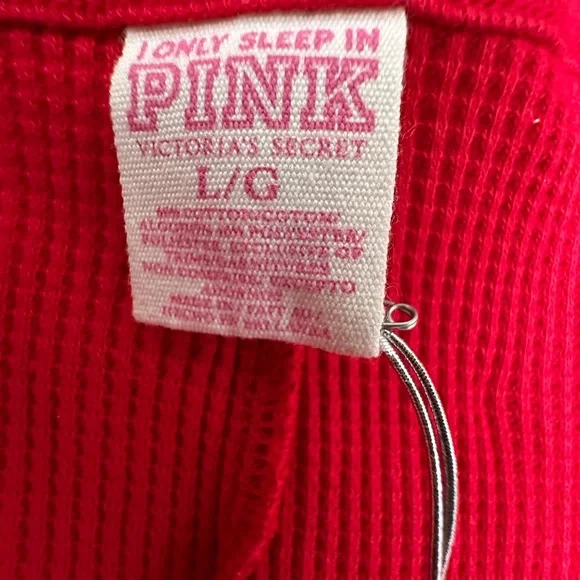 NWT 2010 Vintage PINK Victoria’s Secret Thermal Onesie Back Flap Holiday Rare - Picture 8 of 16
